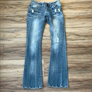 Vanilla Star Y2K Low Rise Boot Cut Jeans